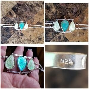 Genuine Australian Triplet Opal Bracelet size 7.5"